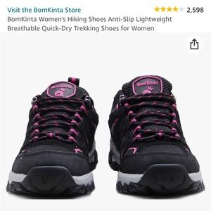 Women’s hiking shoes black rose NEW